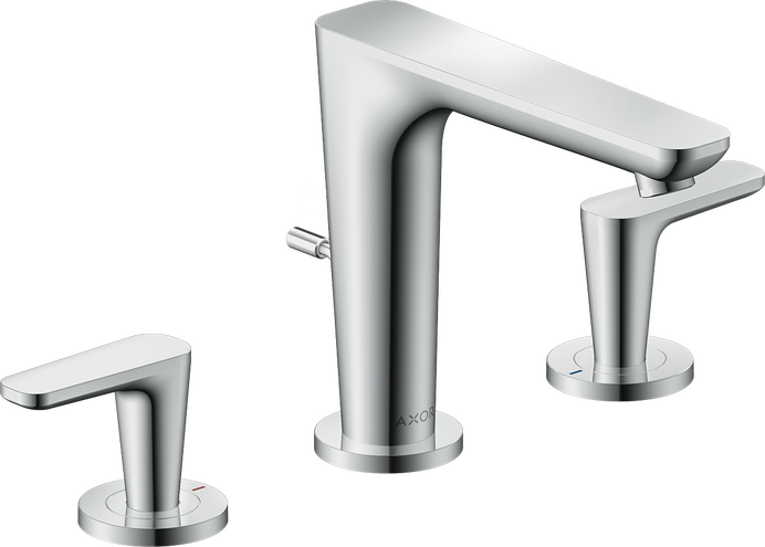 AXOR Citterio C Widespread Faucet 125 with Pop-Up Drain, 1.2 GPM