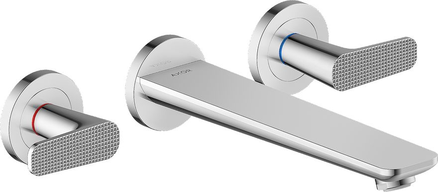 AXOR Citterio C 3-Hole Wall-Mounted Tub Filler- Cubic Cut