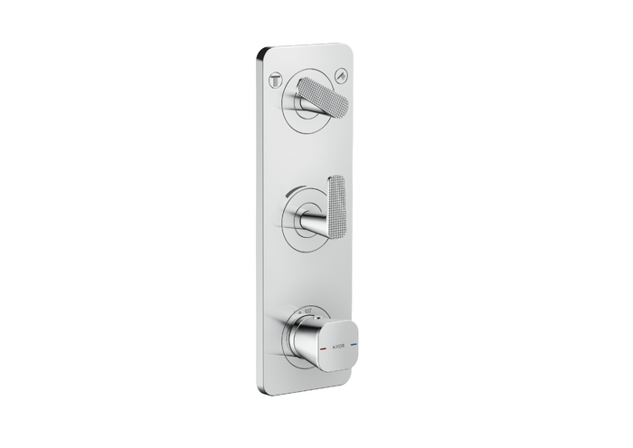 AXOR Citterio C Thermostatic Module Trim 15" x 5" for 2 Functions- Cubic Cut