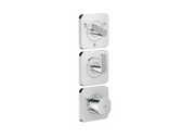 AXOR Citterio C Thermostatic Module Trim 15" x 5" for 3 Functions- Cubic Cut