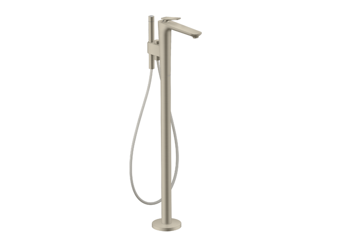 AXOR Citterio C Freestanding Tub Filler Trim with 1.75gpm Handshower- Cubic Cut