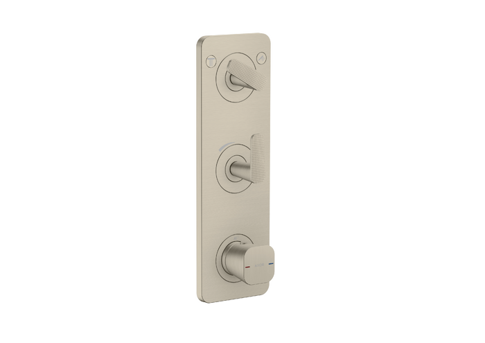 AXOR Citterio C Thermostatic Module Trim 15" x 5" for 2 Functions- Cubic Cut