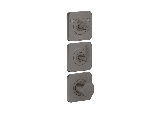 AXOR Citterio C Thermostatic Module Trim 15" x 5" for 3 Functions- Cubic Cut