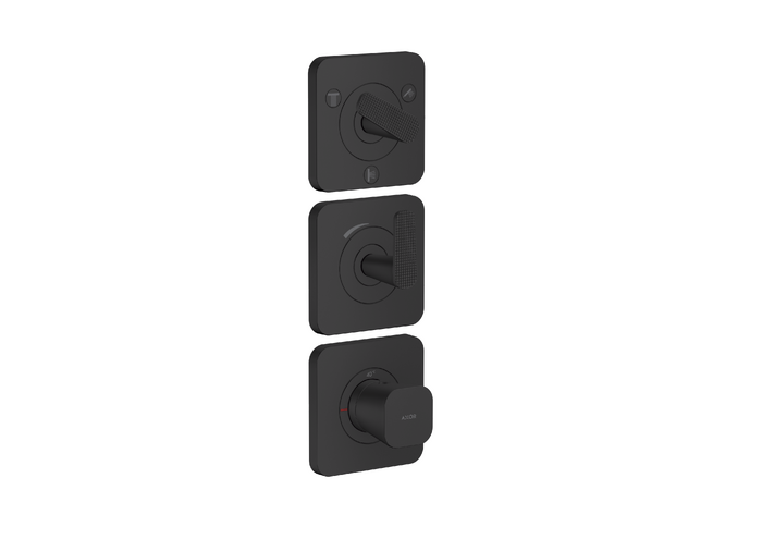 AXOR Citterio C Thermostatic Module Trim 15" x 5" for 3 Functions- Cubic Cut