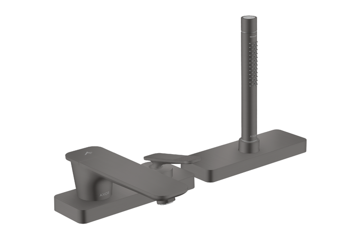 AXOR Citterio C 3-Hole Roman Tub Set Trim with 1.75 GPM Handshower and Sbox- Cubic Cut
