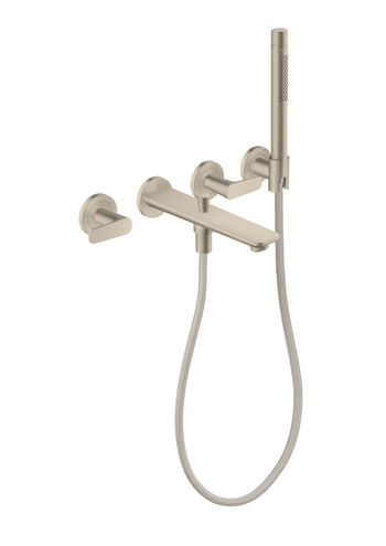 AXOR Citterio C 3-Hole Wall-Mounted Tub Filler with 1.75 GPM Handshower and Holder