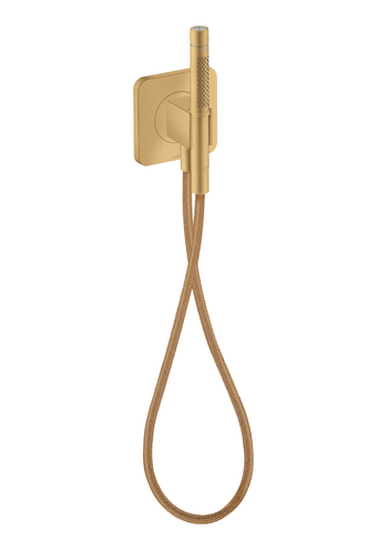 AXOR Citterio C Handshower Holder Softsquare with Outlet 5"x5" with Handshower and Textile Hose, 2.5 GPM