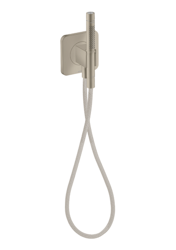 AXOR Citterio C Handshower Holder Softsquare with Outlet 5"x5" with Handshower and Textile Hose, 2.5 GPM