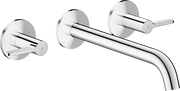 AXOR ONE Wall-Mounted Widespread Faucet 220- Lever Handles, 1.2 GPM