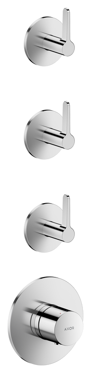 AXOR ONE Thermostatic Module Trim with 3 Volume Controls, Lever Handle