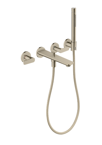 AXOR Citterio C 3-Hole Wall-Mounted Tub Filler with 1.75 GPM Handshower and Holder