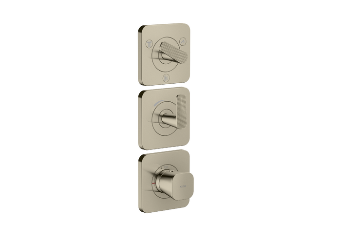 AXOR Citterio C Thermostatic Module Trim 15" x 5" for 3 Functions- Cubic Cut