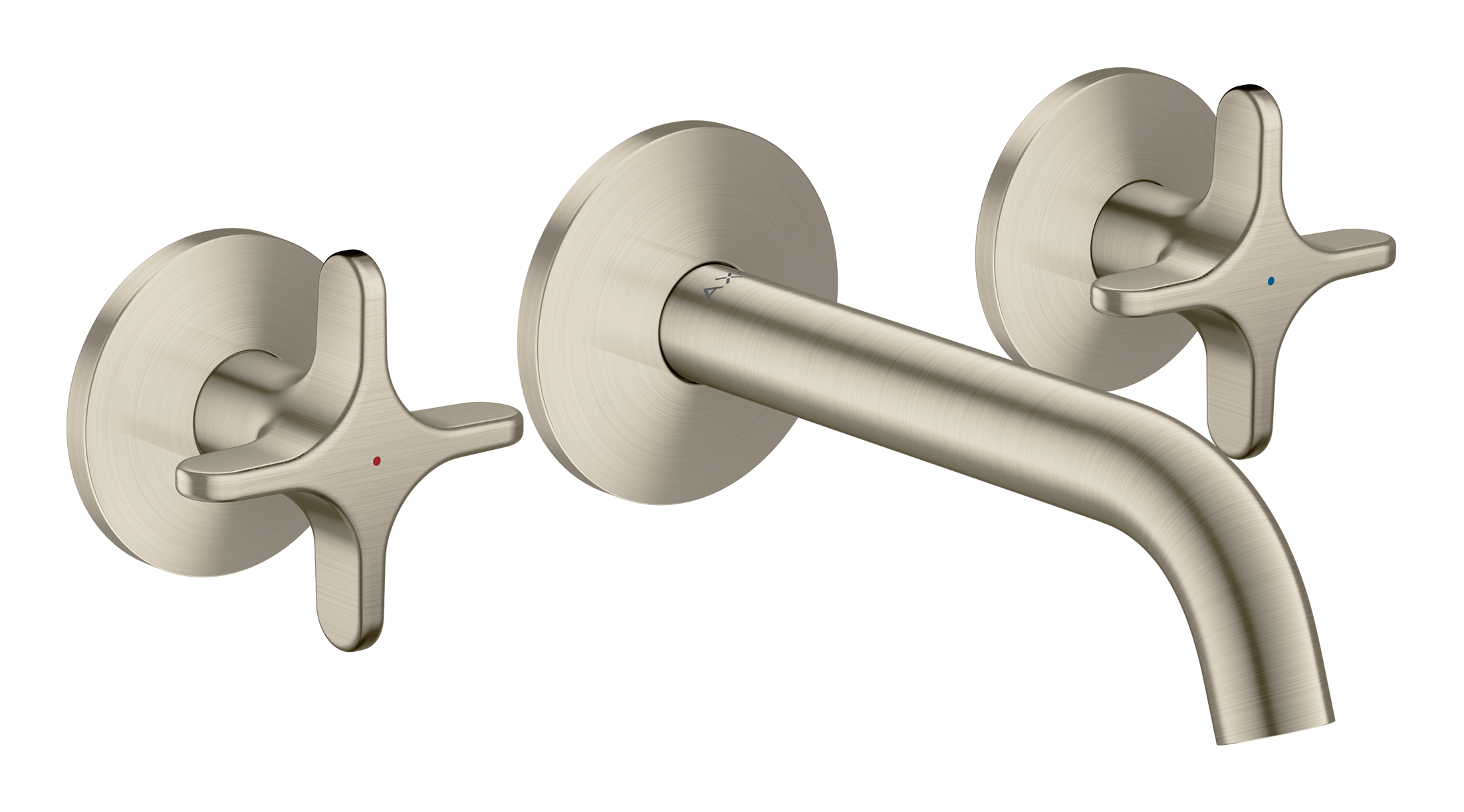 AXOR ONE Wall-Mounted Widespread Faucet 160- Cross Handles, 1.2 GPM