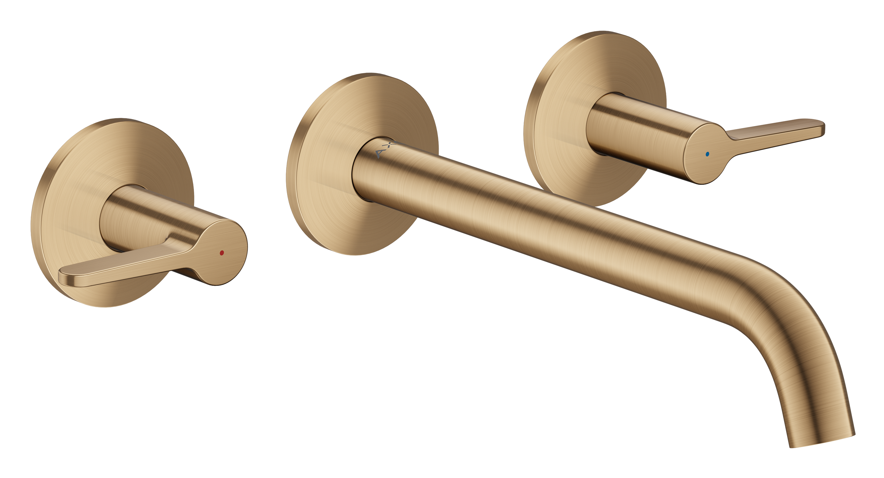 AXOR ONE 3-Hole Wall Mounted Tub Filler, 220 Lever Handle