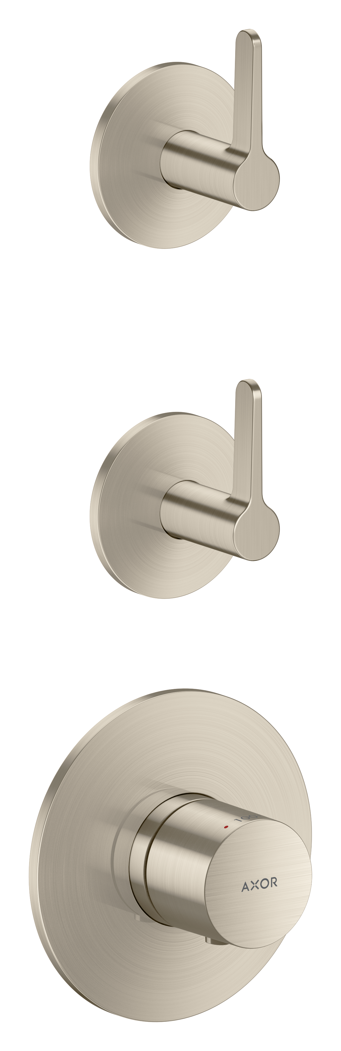 AXOR ONE Thermostatic Module Trim with 2 Volume Controls, Lever Handle