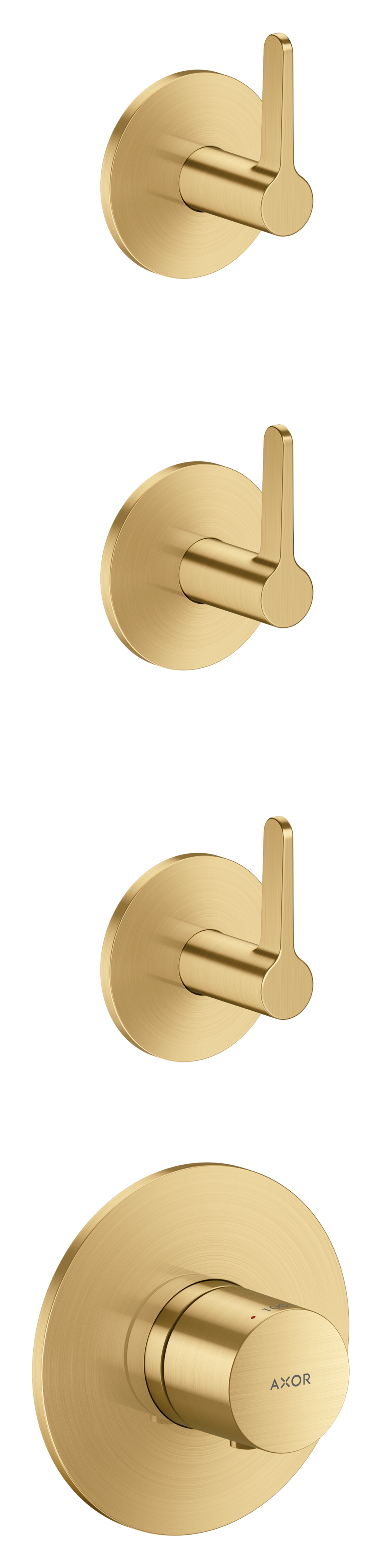 AXOR ONE Thermostatic Module Trim with 3 Volume Controls, Lever Handle
