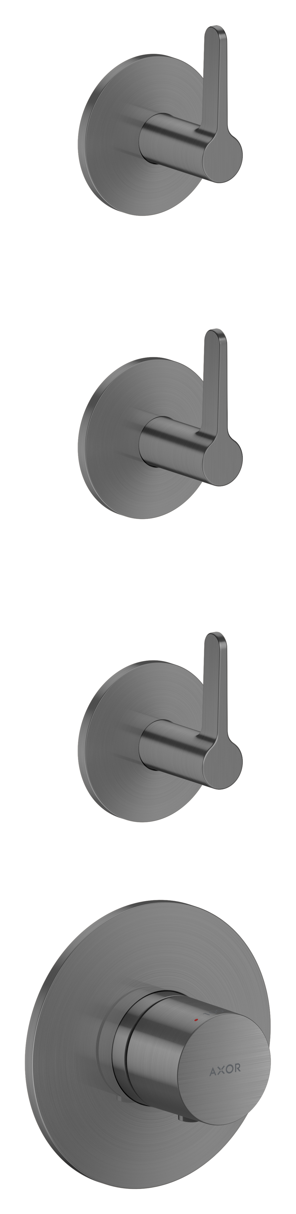 AXOR ONE Thermostatic Module Trim with 3 Volume Controls, Lever Handle