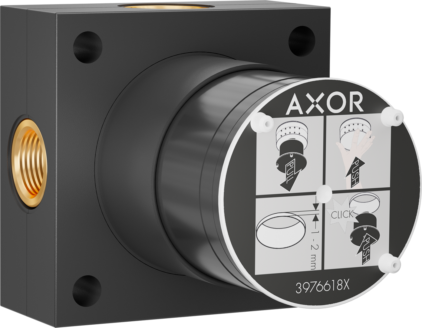 AXOR ShowerSphere Rough for Showerhead 2-Jet for Ceiling Connection