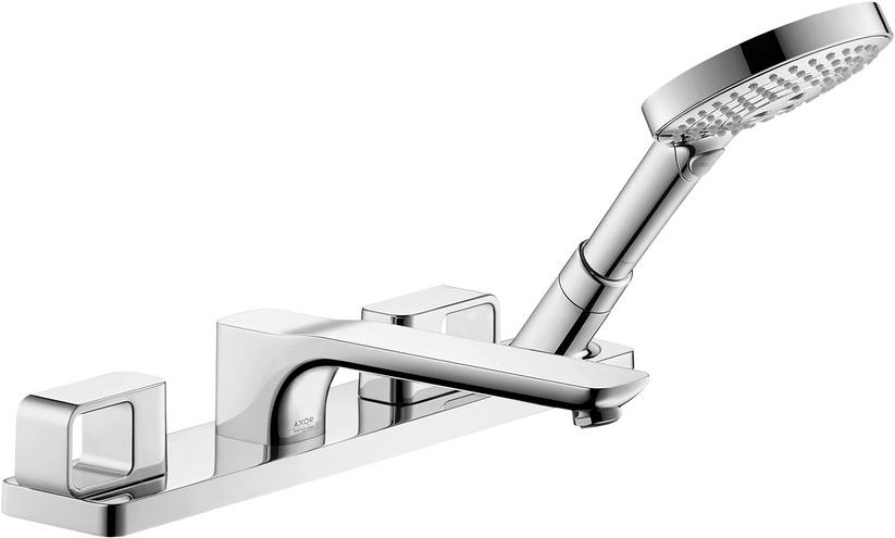 AXOR Urquiola 4-Hole Roman Tub Set Trim with 1.75 GPM Handshower