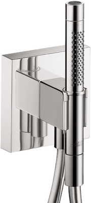 AXOR ShowerSolutions Handshower Holder with Outlet 5" x 5" with Handshower, 1.75 GPM