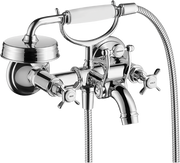 AXOR Montreux 2-Handle Wall-Mounted Tub Filler with Cross Handles and 1.8 GPM Handshower