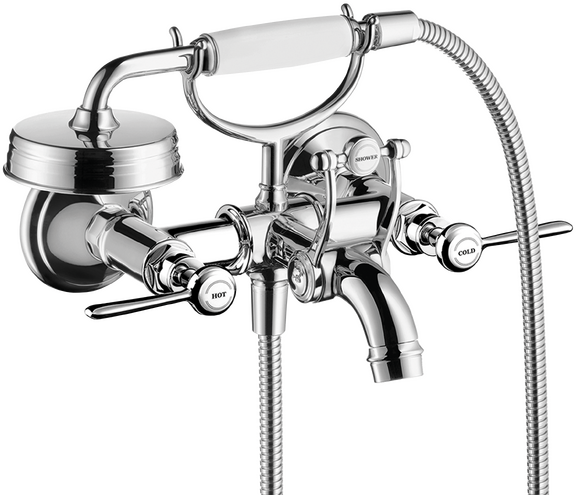 AXOR Montreux 2-Handle Wall-Mounted Tub Filler with Lever Handles and 1.8 GPM Handshower