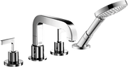 AXOR Citterio 4-Hole Roman Tub Set Trim with Lever Handles and 1.75 GPM Handshower