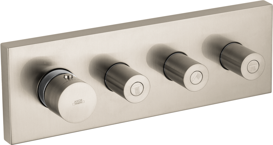 AXOR ShowerSolutions Thermostatic Module Trim 15" x 5" for 3 Functions