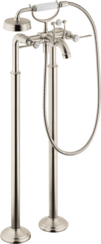 AXOR Montreux 2-Handle Freestanding Tub Filler Trim with Lever Handles and 1.8 GPM Handshower