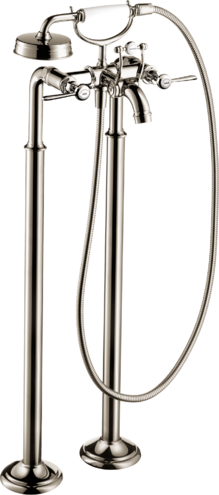 AXOR Montreux 2-Handle Freestanding Tub Filler Trim with Lever Handles and 1.8 GPM Handshower
