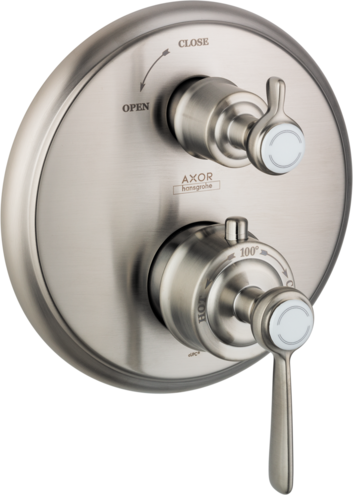 AXOR Montreux Thermostatic Trim with Volume Control- Lever Handle