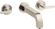 AXOR Citterio Wall-Mounted Widespread Faucet with Lever Handles, 1.2 GPM