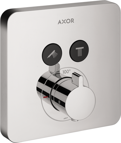 AXOR ShowerSelect Thermostatic Trim SoftCube for 2 Functions