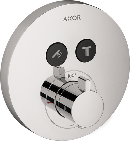 AXOR ShowerSelect Thermostatic Trim Round for 2 Functions