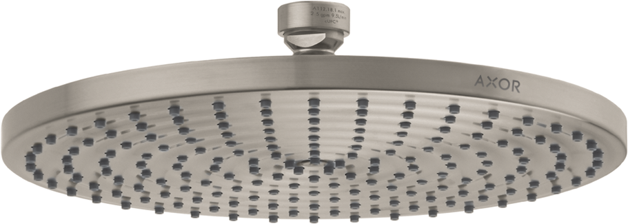 AXOR ShowerSolutions Showerhead  240 1-Jet Powder Rain, 1.75 GPM