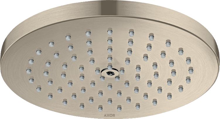 AXOR ShowerSolutions Showerhead 180 1-Jet Powder Rain, 1.75 GPM