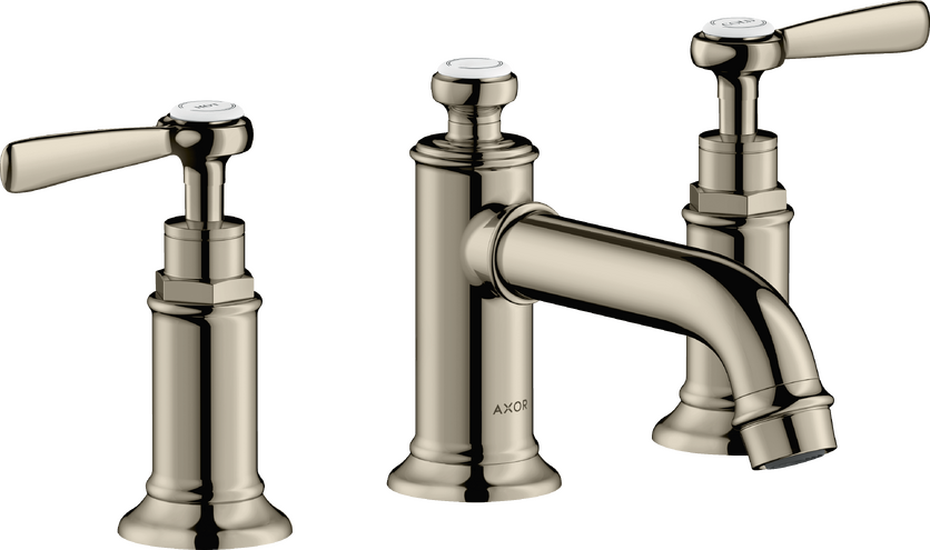 AXOR Montreux Widespread Faucet 30 with Lever Handles and Pop-Up Drain, 1.2 GPM