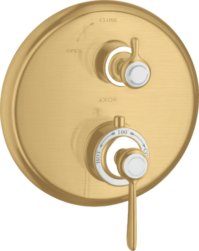 AXOR Montreux Thermostatic Trim with Volume Control- Lever Handle