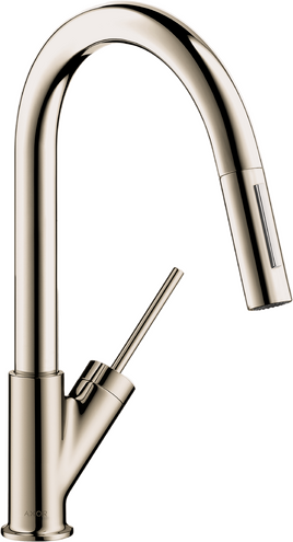 AXOR Starck Prep Kitchen Faucet 2-Spray Pull-Down, 1.75 GPM