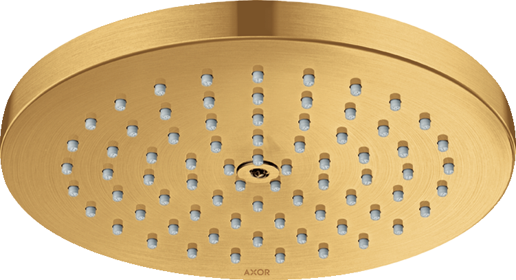 AXOR ShowerSolutions Showerhead 180 1-Jet Powder Rain, 1.75 GPM