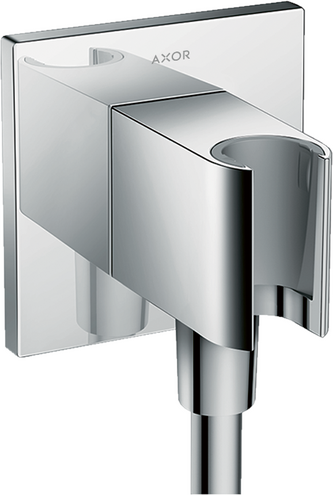 AXOR ShowerSolutions Wall Outlet with Handshower Holder, Square