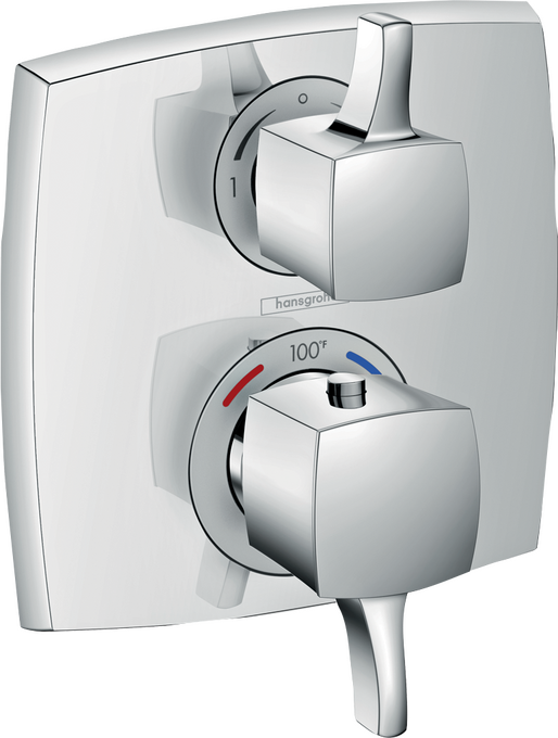 Ecostat Classic Thermostatic Trim with Volume Control and Diverter, Square