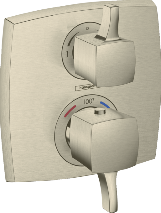 Ecostat Classic Thermostatic Trim with Volume Control and Diverter, Square