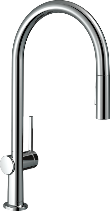 Talis N HighArc Kitchen Faucet, O-Style 2-Spray Pull-Down, 1.75 GPM