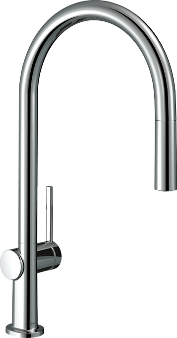 Talis N HighArc Kitchen Faucet, O-Style 2-Spray Pull-Down, 1.5 GPM