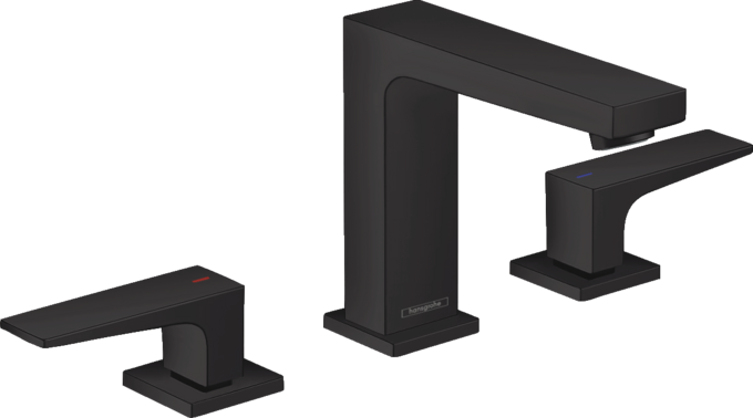 Metropol Widespread Faucet 110 with Lever Handles and Pop-Up Drain, 1.2 GPM