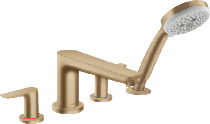 Talis E 4-Hole Roman Tub Set Trim with 1.8 GPM Handshower