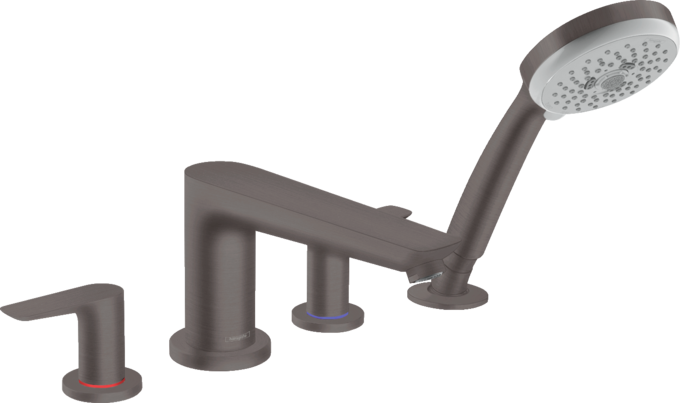 Talis E 4-Hole Roman Tub Set Trim with 1.8 GPM Handshower