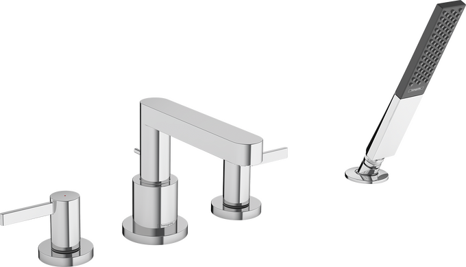 Finoris 4-Hole Roman Tub Set Trim with 1.75 GPM Handshower