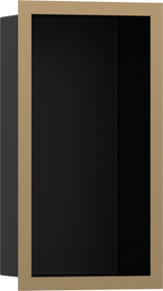 XtraStoris Individual Wall Niche Matte Black with Design Frame 12"x 6"x 4"